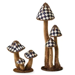 The Fall Shop|Room Accents|MacKenzie-Childs Autumnology Large Velvet Mushroom Trio