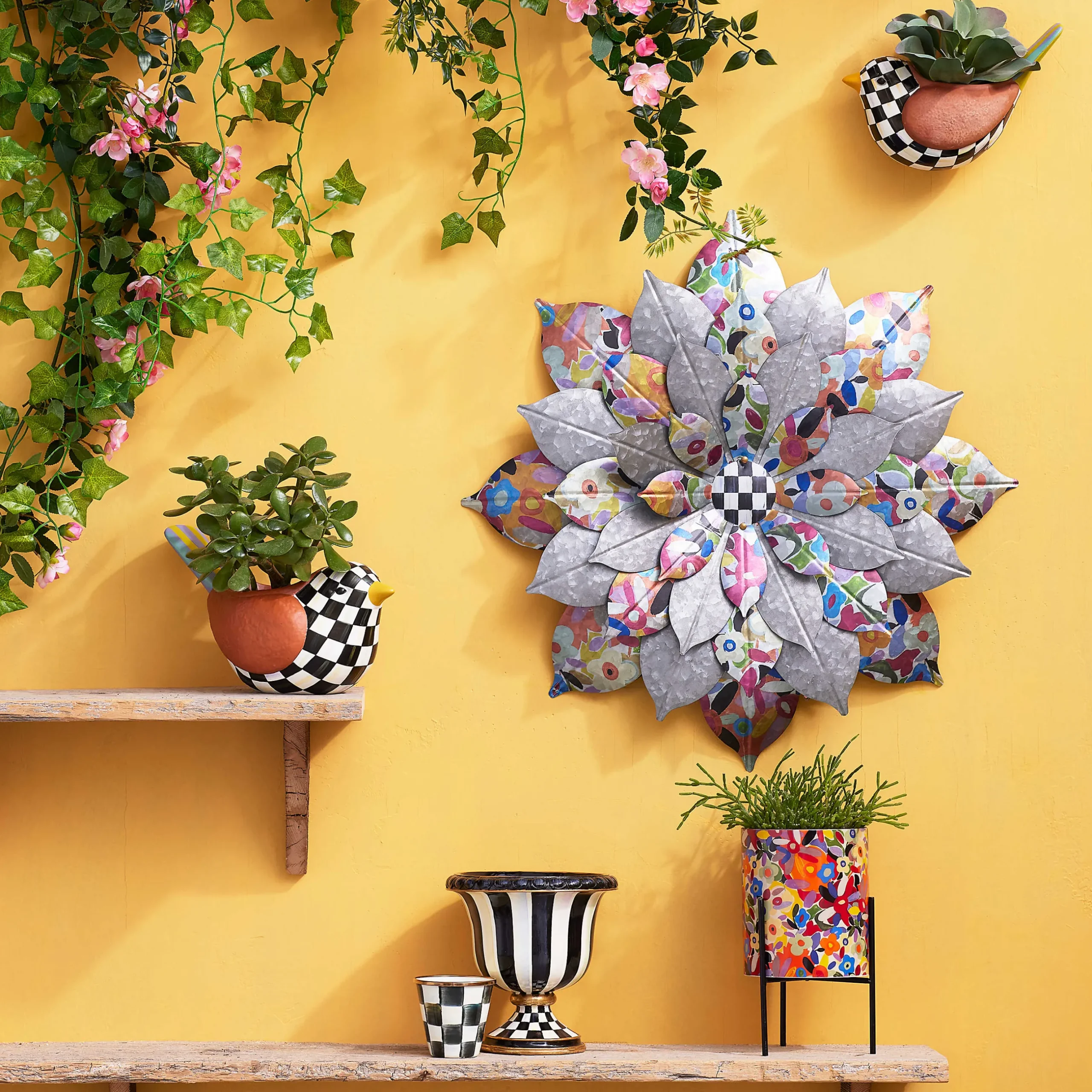 Spring|Outdoor|MacKenzie-Childs Avant Garden Large Outdoor Wallflower