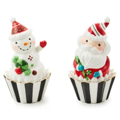 Kitchen Storage & Organization|Serveware|MacKenzie-Childs Bake Shop Santa  Snowman Cupcake Boxes, Set of 2