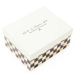Serveware|MacKenzie-Childs Bake Shop Santa Snowman Salt Pepper Set