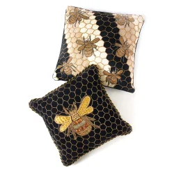 Pillows, Throws, & Cushions|MacKenzie-Childs Beekeeper Throw Pillow