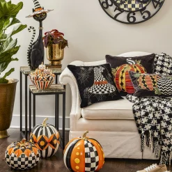 Pillows, Throws, & Cushions|MacKenzie-Childs Black  Ivory Houndstooth Throw