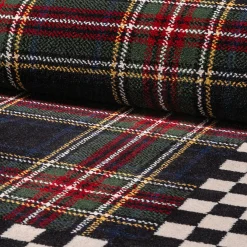 Holiday|Rugs|MacKenzie-Childs Black Stewart Tartan Rug - 5'1 x 8'2