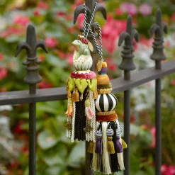 Room Accents|Finishing Touches|MacKenzie-Childs Black  White Bibelot Tassel