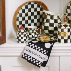 Kitchen & Table Linens|MacKenzie-Childs Black  White Dot Dish Towels, Set of 3