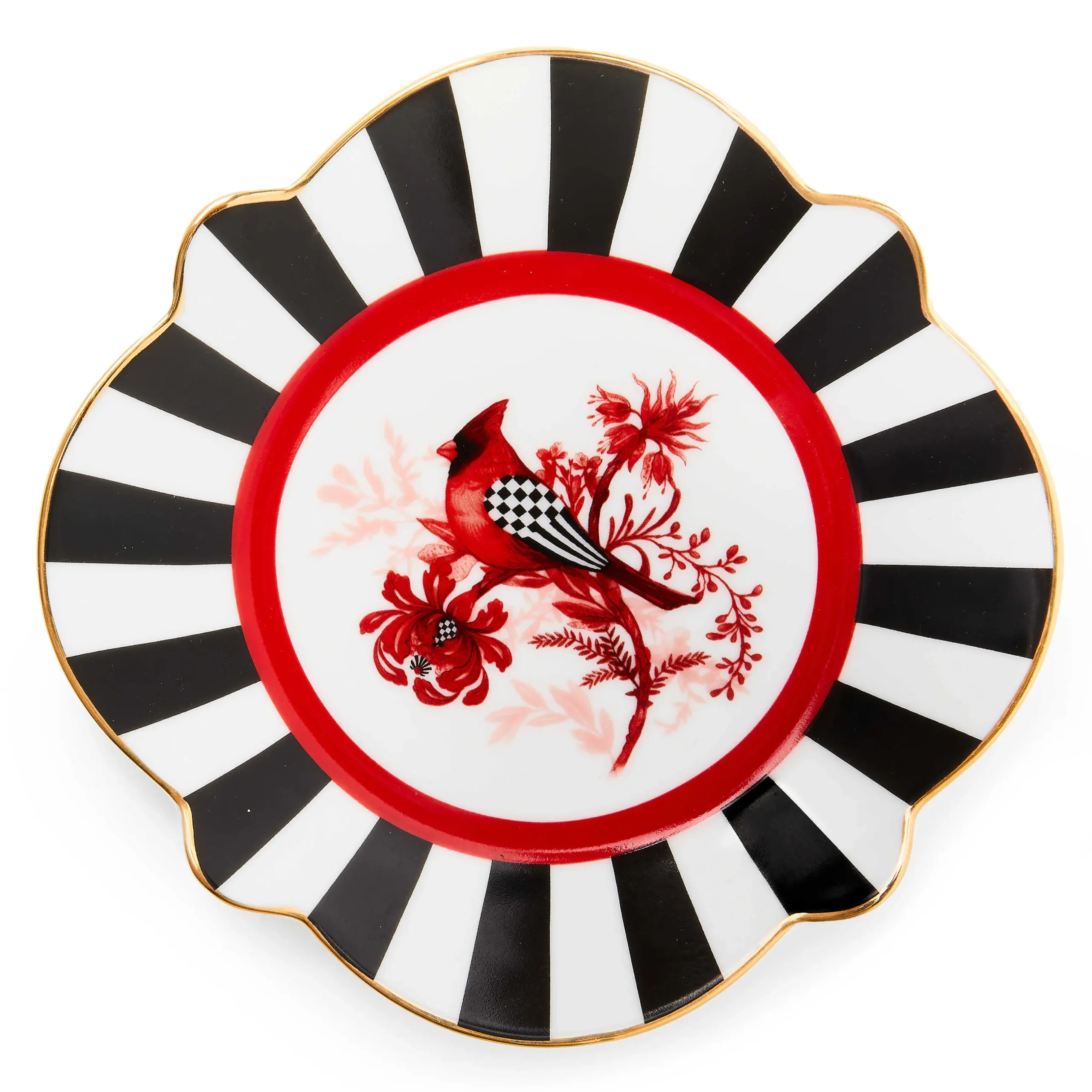 Holiday|Dinnerware & Flatware|MacKenzie-Childs Cardinal Toile Bread Butter Plate