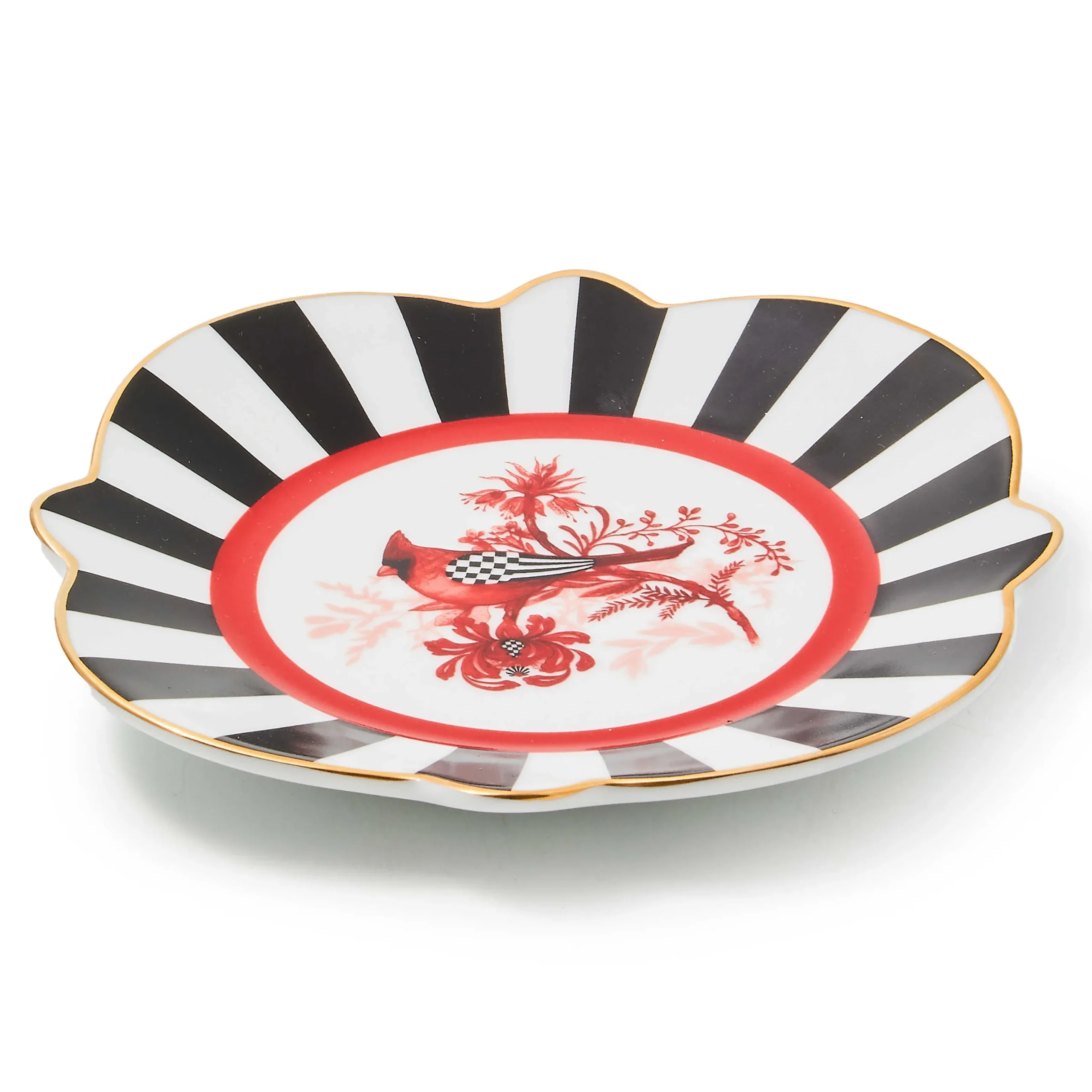 Holiday|Dinnerware & Flatware|MacKenzie-Childs Cardinal Toile Bread Butter Plate