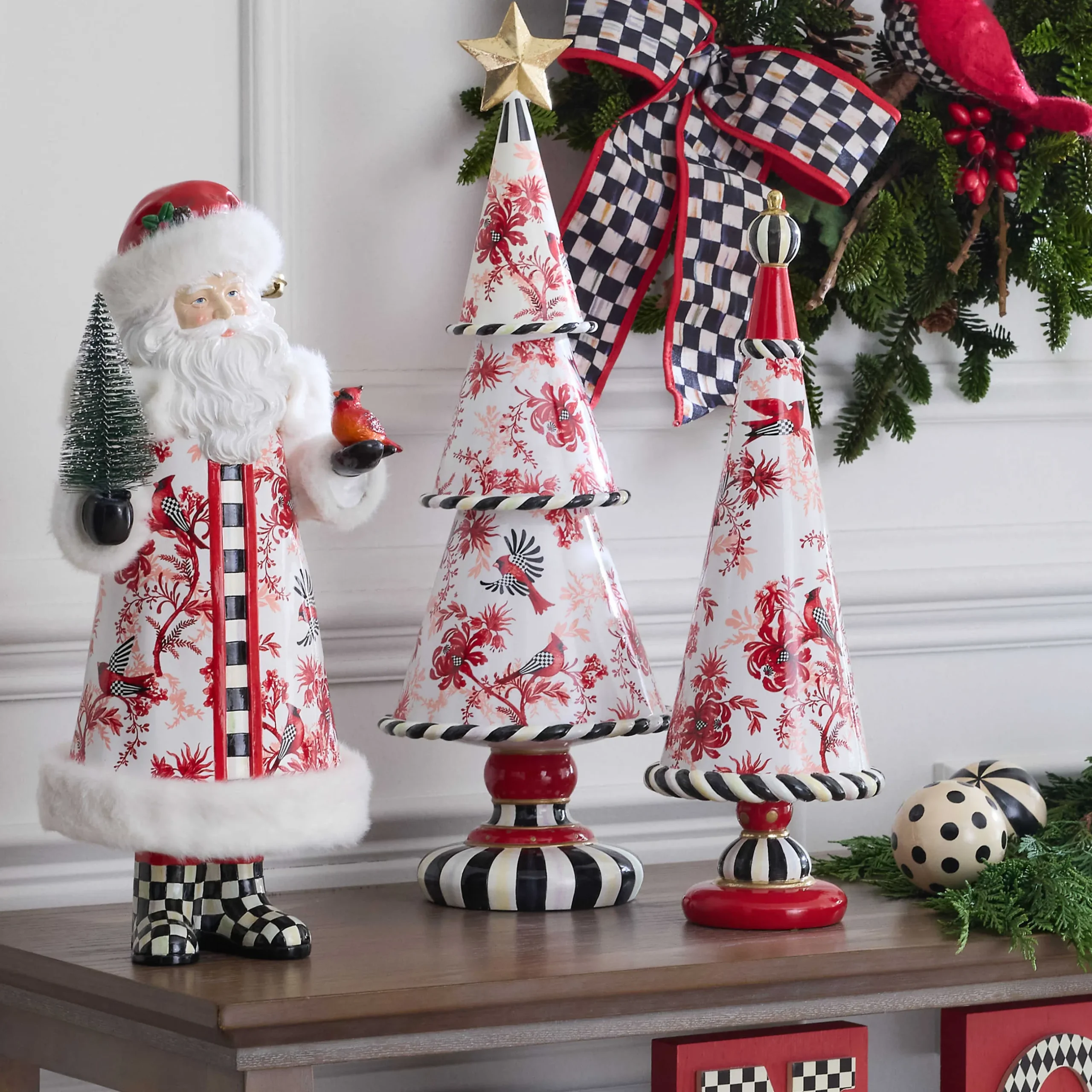 Room Accents|MacKenzie-Childs Cardinal Toile Tree