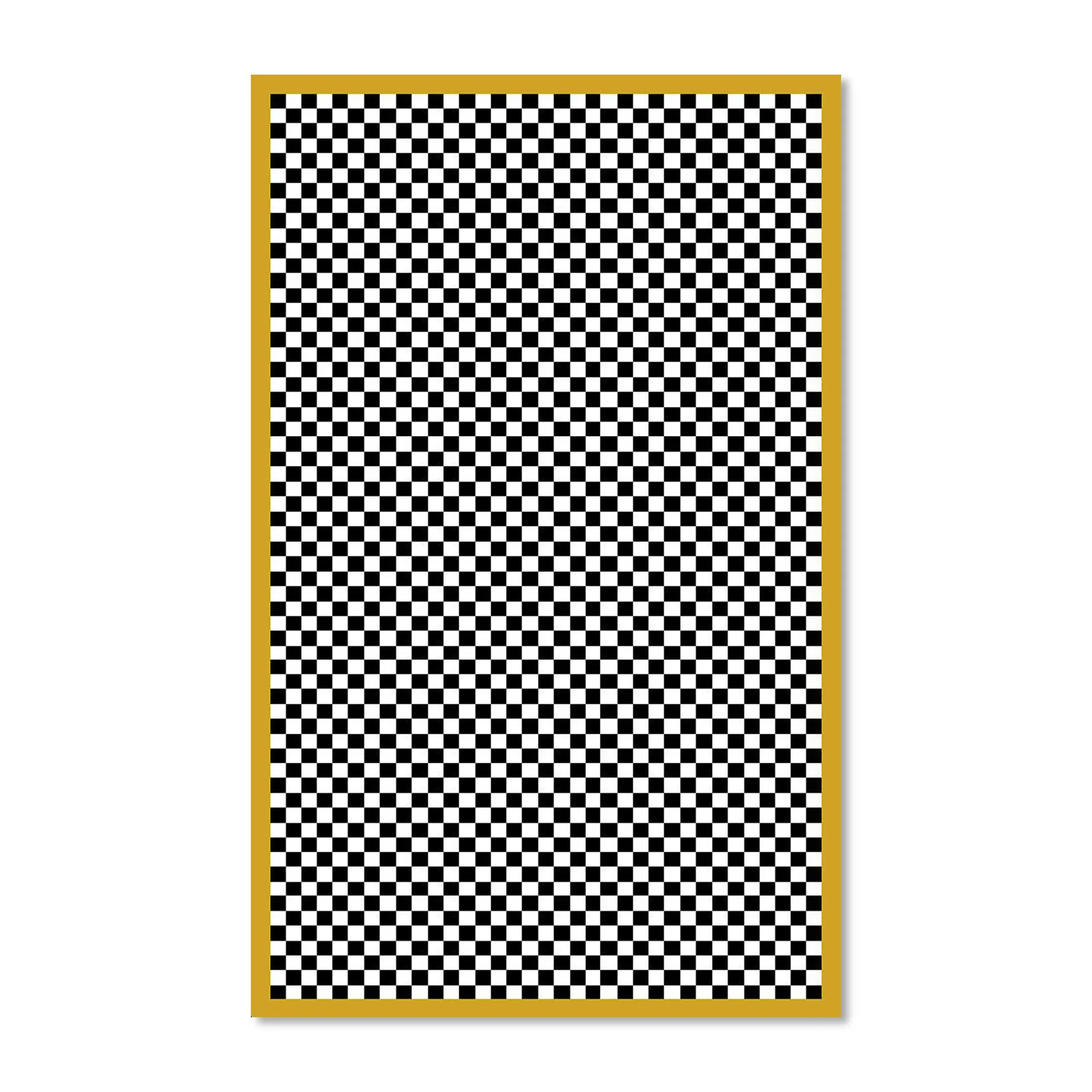 Rugs|MacKenzie-Childs Check It Out Gold 5' x 8' Rug
