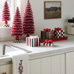 Kitchen & Dining Sets|Kitchen Storage & Organization|MacKenzie-Childs Christmas Gift Lidded Boxes  Tray Set