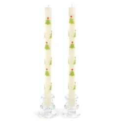 Holiday|Candles & Fragrances|MacKenzie-Childs Christmas Tree Dinner Candles - Red  Green - Set of 2