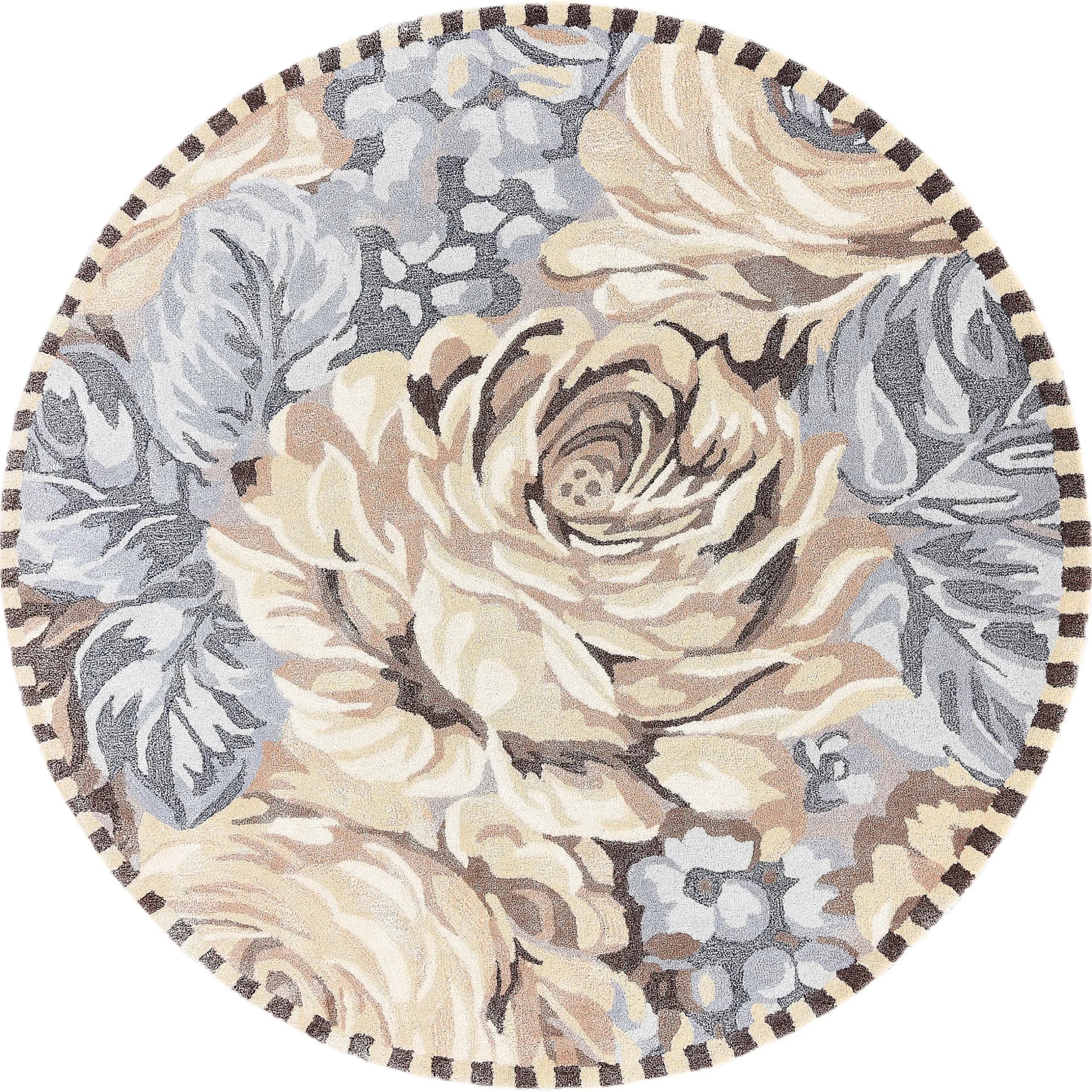 Rugs|MacKenzie-Childs Coco Rose 6' Round Rug