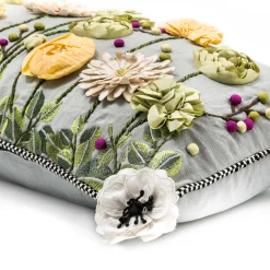 Spring|Pillows, Throws, & Cushions|MacKenzie-Childs Coming Up Daisies Lumbar Pillow
