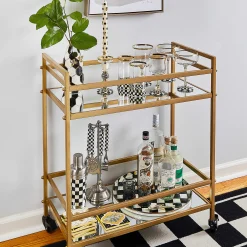 Drinkware|Bar Entertaining|MacKenzie-Childs Courtly Check 3260 Cocktail Shaker