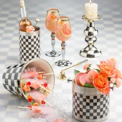 Drinkware|Bar Entertaining|MacKenzie-Childs Courtly Check 3260 Ice Bucket