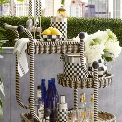 Drinkware|Bar Entertaining|MacKenzie-Childs Courtly Check 3260 Ice Bucket
