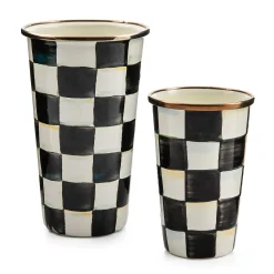 Drinkware|Bar Entertaining|MacKenzie-Childs Courtly Check 10 Ounce Tumbler