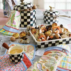 Fall Entertaining|Cookware & Bakeware|MacKenzie-Childs Courtly Check 2.5 Quart Saucepan
