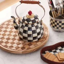 The Coffee Shop|Fall Entertaining|MacKenzie-Childs Courtly Check 2 Quart Tea Kettle