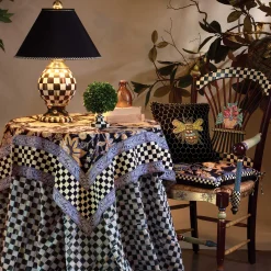 Kitchen & Table Linens|MacKenzie-Childs Courtly Check 90 Round Tablecloth