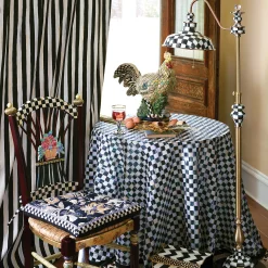 Kitchen & Table Linens|MacKenzie-Childs Courtly Check 90 Round Tablecloth