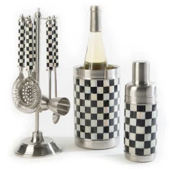 Drinkware|Bar Entertaining|MacKenzie-Childs Courtly Check 3260 Wine Cooler