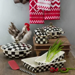 Cookware & Bakeware|MacKenzie-Childs Courtly Check 9 x 13 Baking Pan