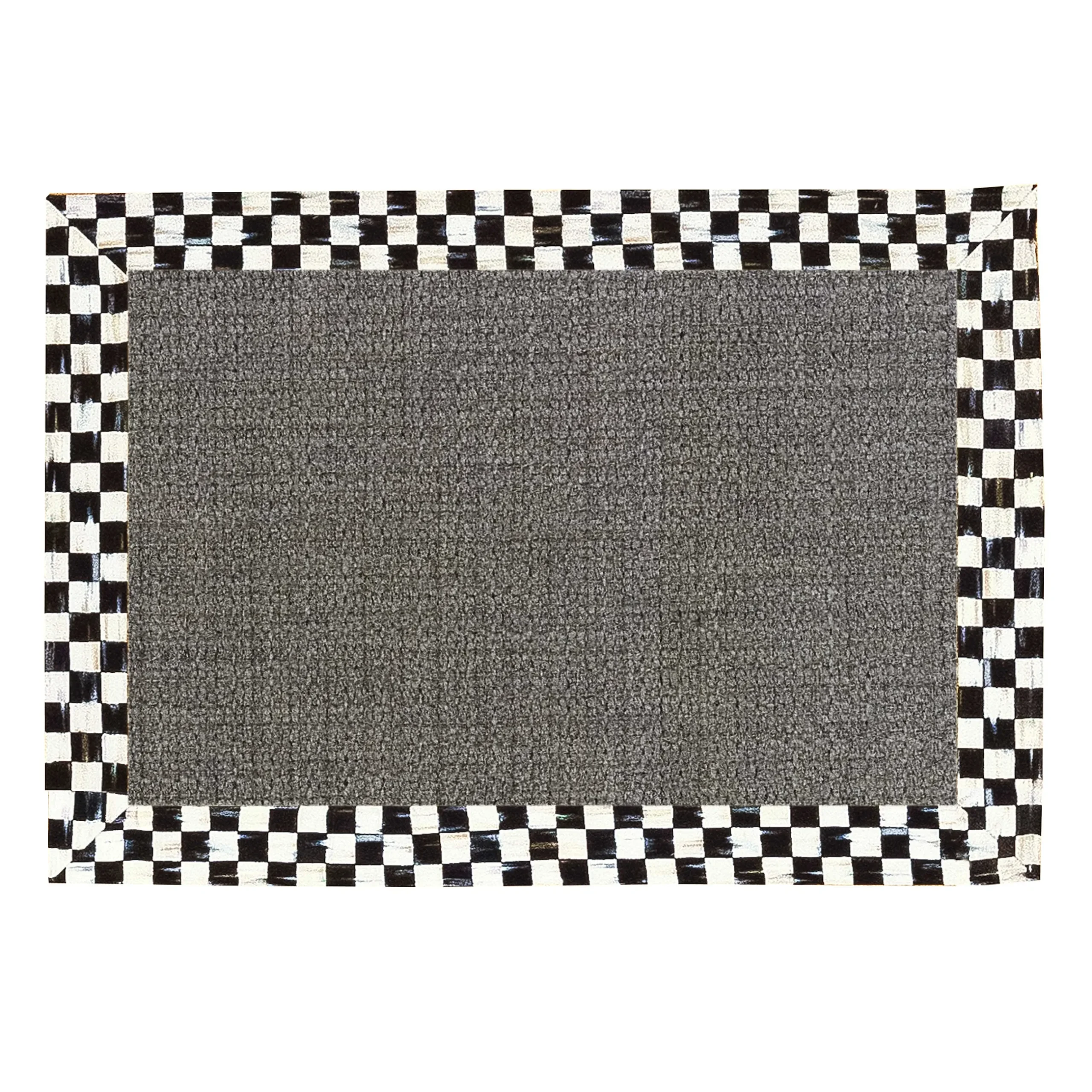 Rugs|MacKenzie-Childs Courtly Check 2' x 3' Grey Sisal Rug