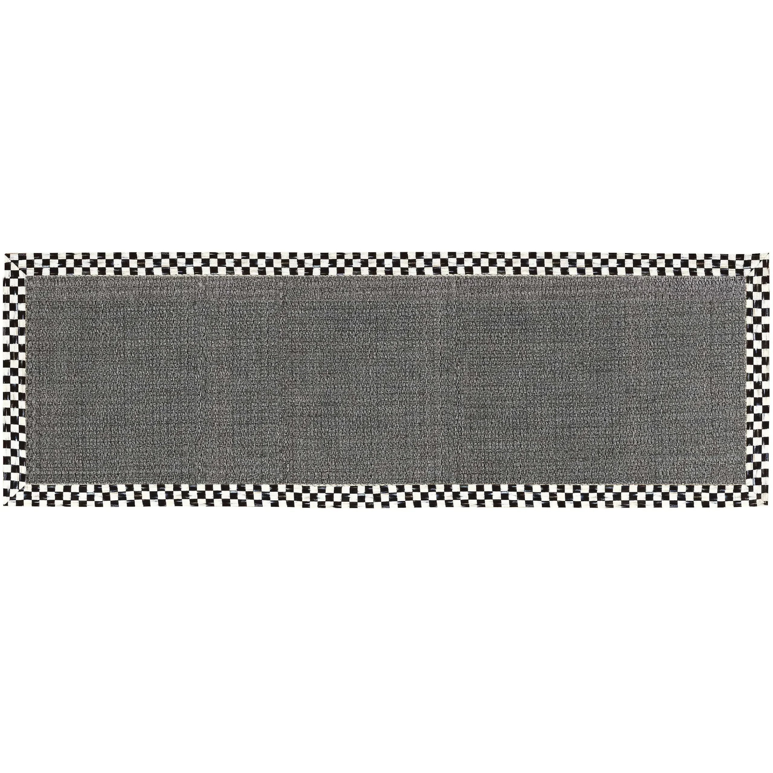 Rugs|MacKenzie-Childs Courtly Check 2'6 x 9' Grey Sisal Runner Rug