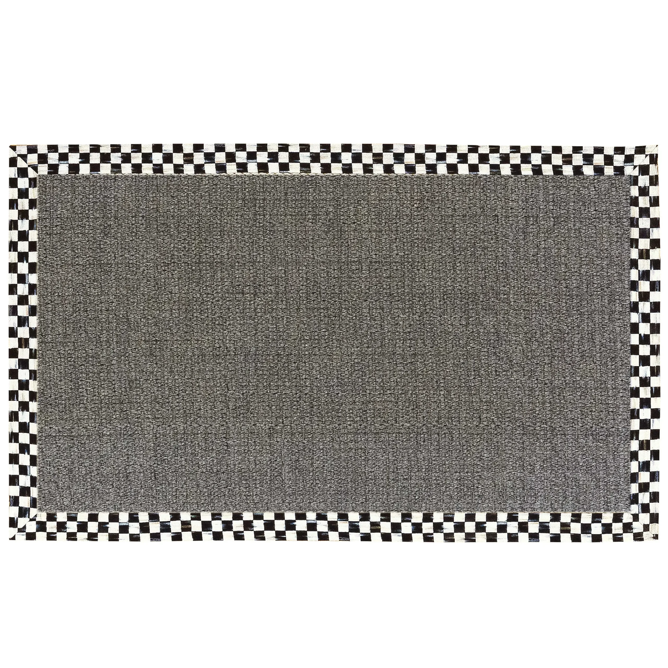 Rugs|MacKenzie-Childs Courtly Check 3' x 5' Grey Sisal Rug