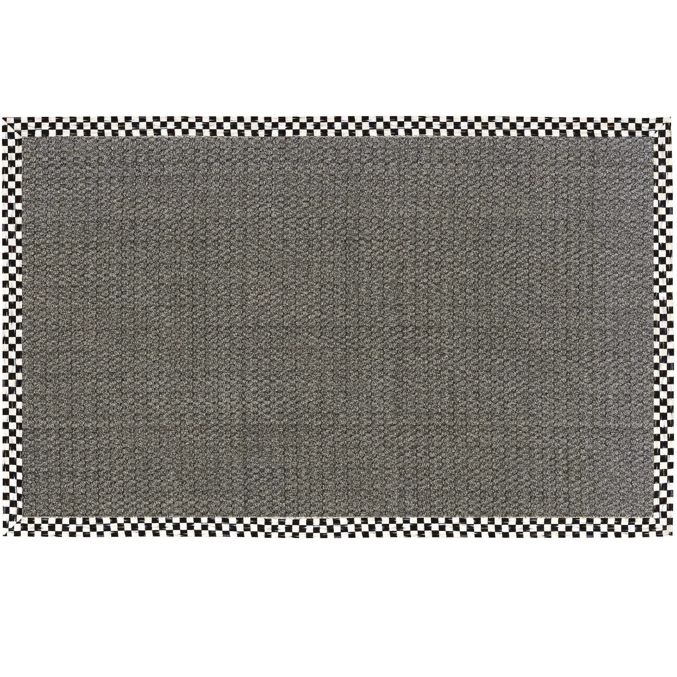 Rugs|MacKenzie-Childs Courtly Check 6' x 9' Grey Sisal Rug