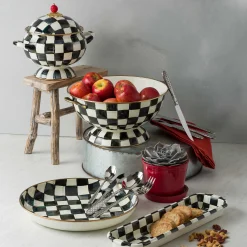 Fall Entertaining|Serveware|MacKenzie-Childs Courtly Check Abundant Bowl