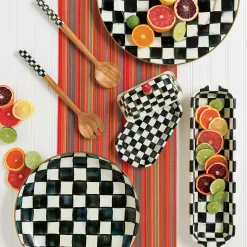 Serveware|MacKenzie-Childs Courtly Check Baguette Dish