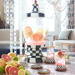 Fall Entertaining|Drinkware|MacKenzie-Childs Courtly Check Beverage Hostess