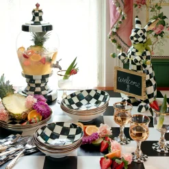 Fall Entertaining|Drinkware|MacKenzie-Childs Courtly Check Beverage Hostess