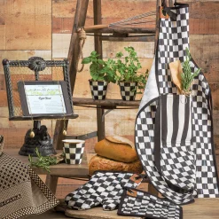 Kitchen & Table Linens|MacKenzie-Childs Courtly Check Bistro Oven Mitt
