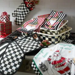 Kitchen & Table Linens|MacKenzie-Childs Courtly Check Bistro Oven Mitt