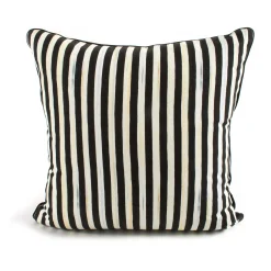 Pillows, Throws, & Cushions|MacKenzie-Childs Courtly Check  Black Sash Throw Pillow