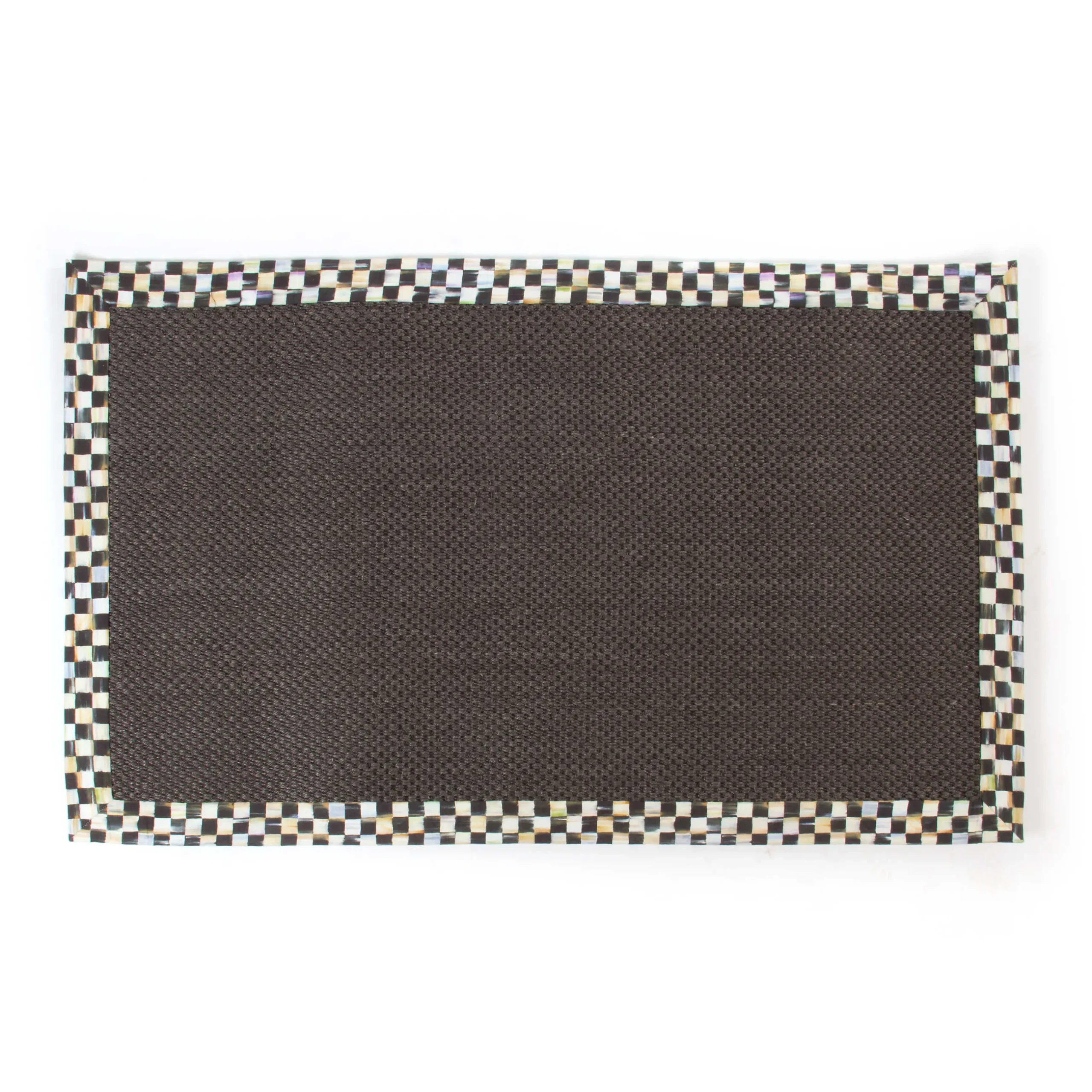 Rugs|MacKenzie-Childs Courtly Check Black Sisal 3' x 5' Rug