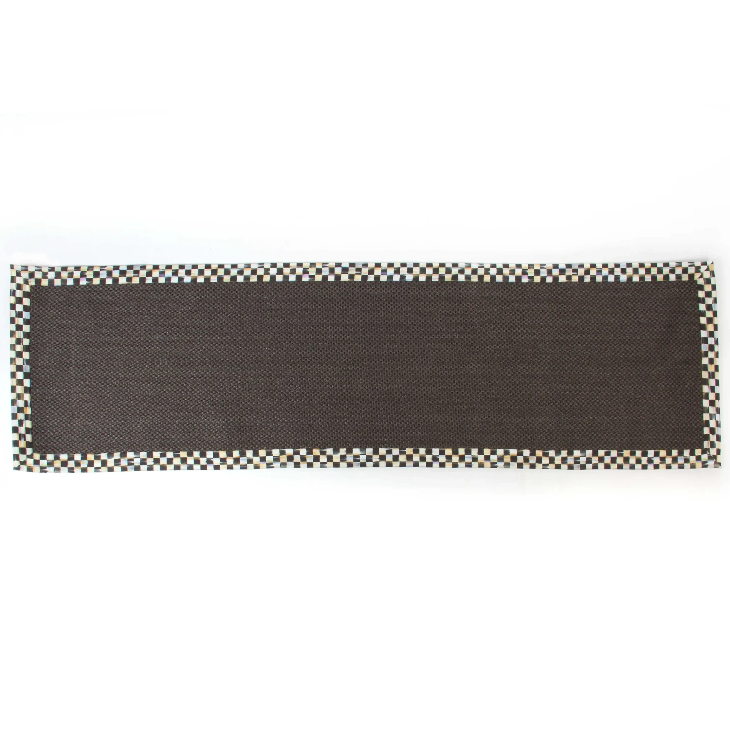 Rugs|MacKenzie-Childs Courtly Check Black Sisal 2'6 x 9' Runner