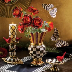 Kitchen & Table Linens|MacKenzie-Childs Courtly Check Black Table Runner