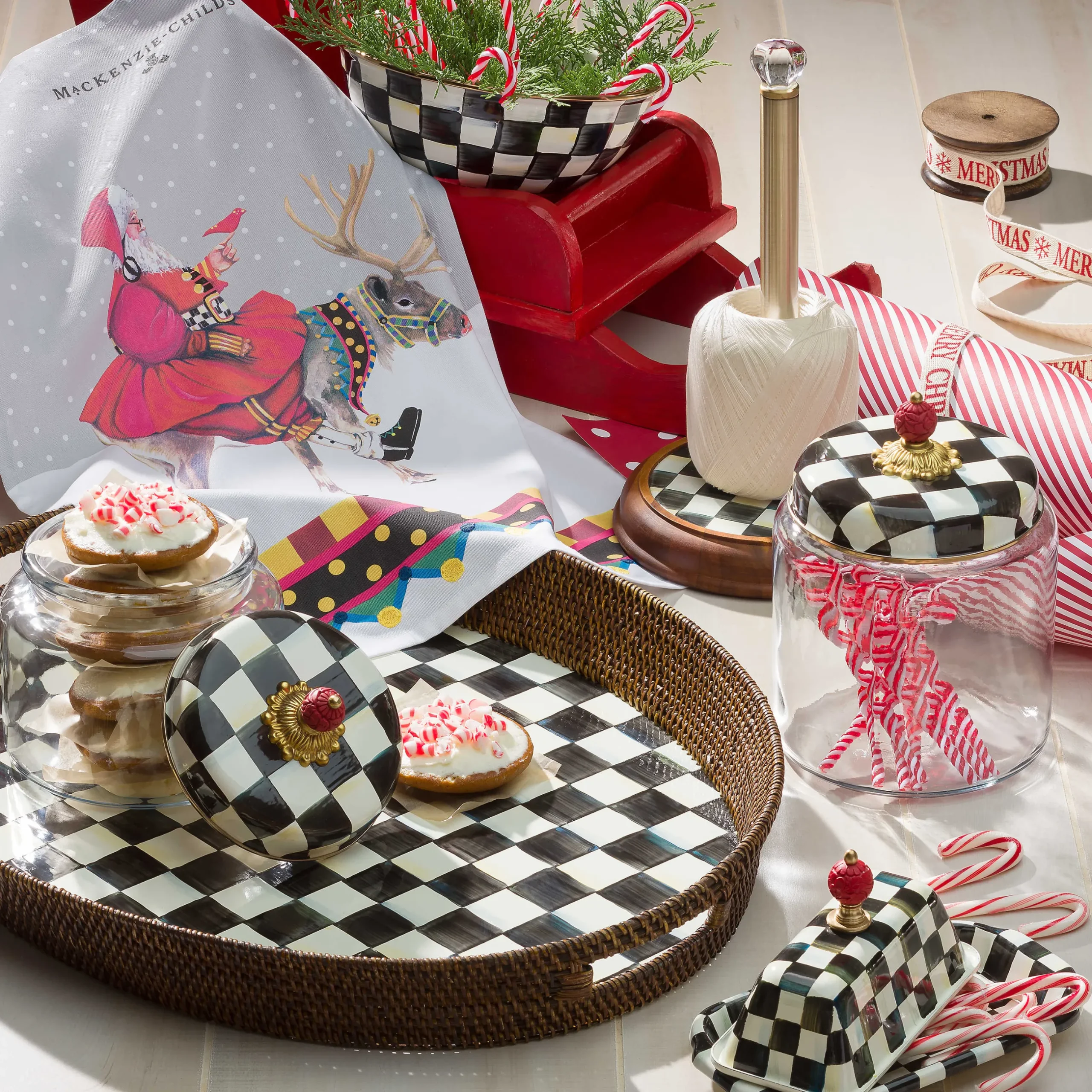 Serveware|MacKenzie-Childs Courtly Check Butter Box