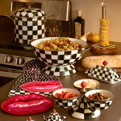Serveware|MacKenzie-Childs Courtly Check Butter Box