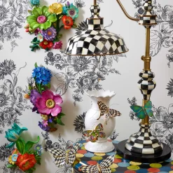 Room Accents|MacKenzie-Childs Courtly Check Butterfly Duo Wall Decor