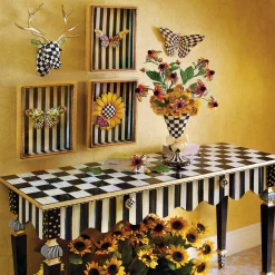 Room Accents|MacKenzie-Childs Courtly Check Butterfly Wall Decor