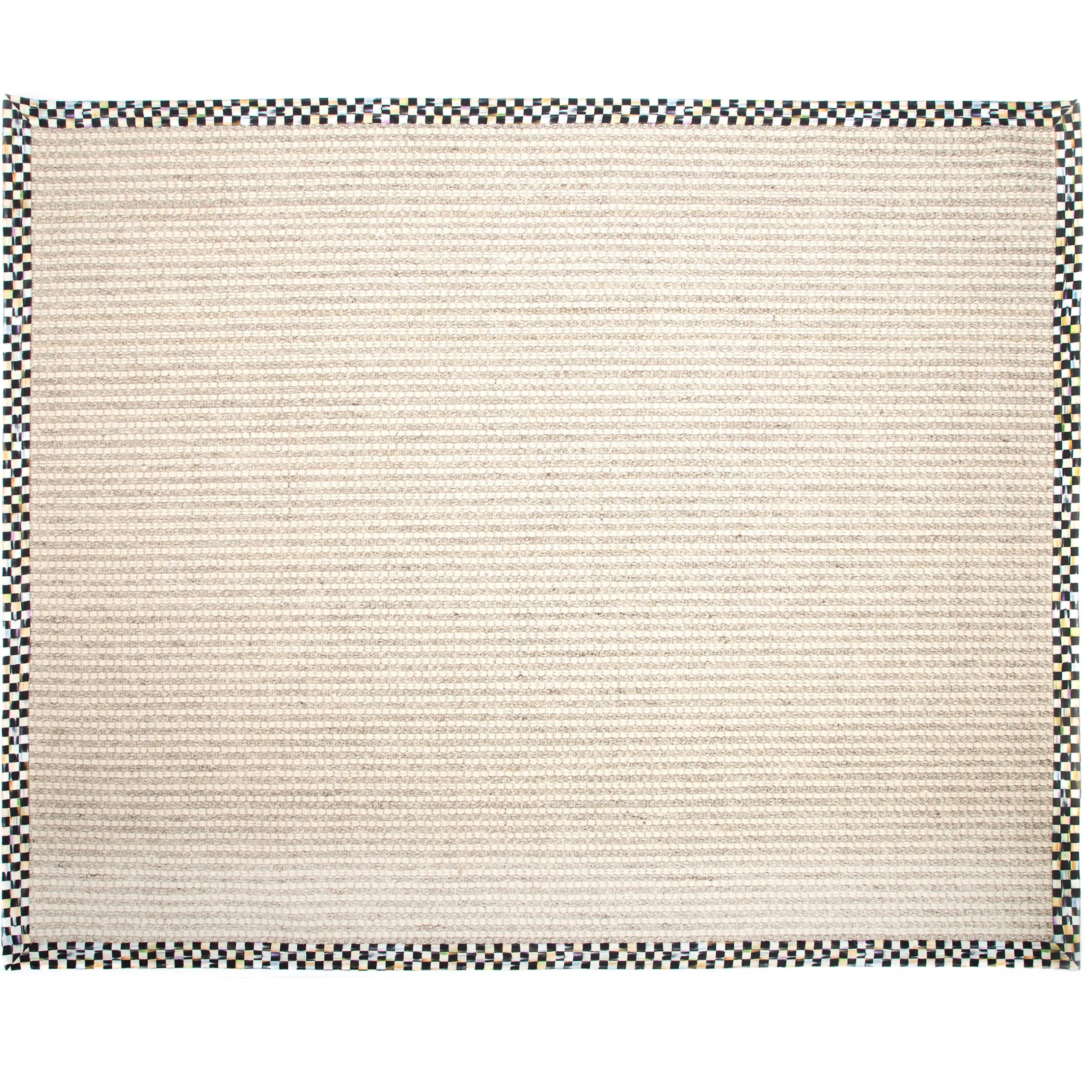 Rugs|MacKenzie-Childs Courtly Check Cable Wool Sisal 8' x 10' Rug