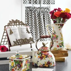 Room Accents|MacKenzie-Childs Courtly Check Cafe Curtains, Set of 2