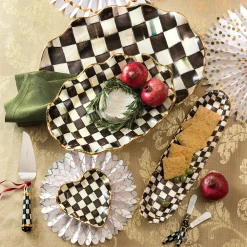 Fall Entertaining|Serveware|MacKenzie-Childs Courtly Check Ceramic Large Serving Platter