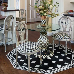 Dining Room & Kitchen|MacKenzie-Childs Courtly Check Ceramic Pedestal Table Base