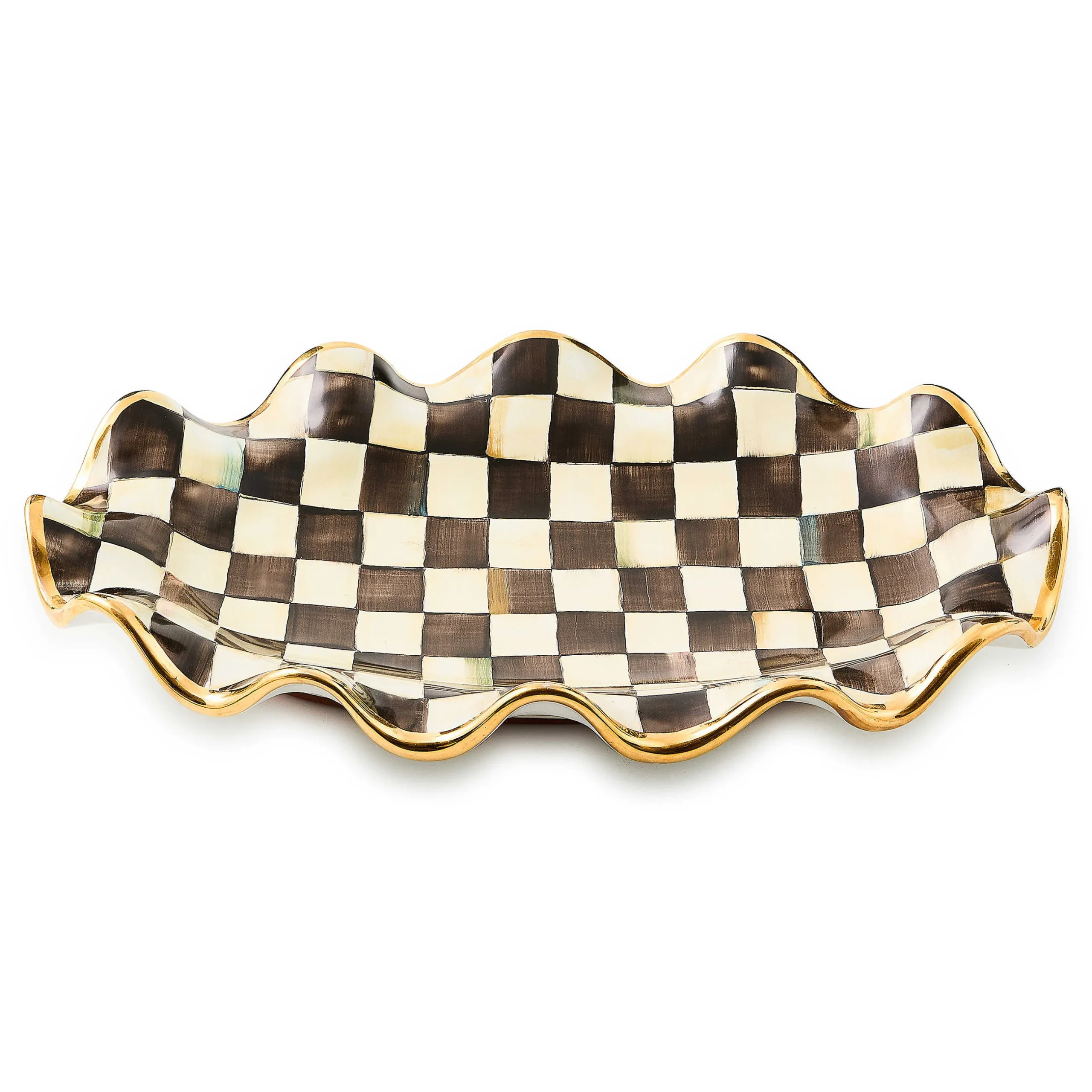 Serveware|MacKenzie-Childs Courtly Check Ceramic Serving Platter